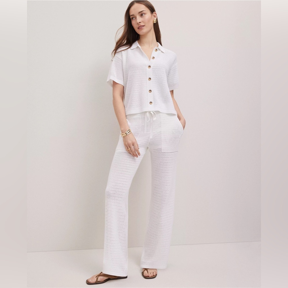 Ann Taylor Weekend Collection Mesh Sweater Pant 845797